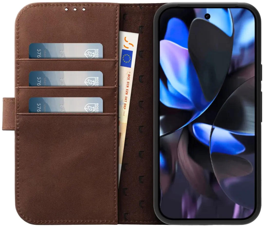 Rosso Elite 200153 Hoesje - Google Pixel 9 Pro XL - MagSafe - Echt Leer Bruin