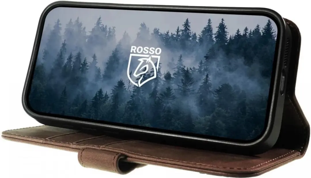 Rosso Elite 200144 Hoesje - Google Pixel 9/9 Pro - Echt Leer Bruin - MagSafe