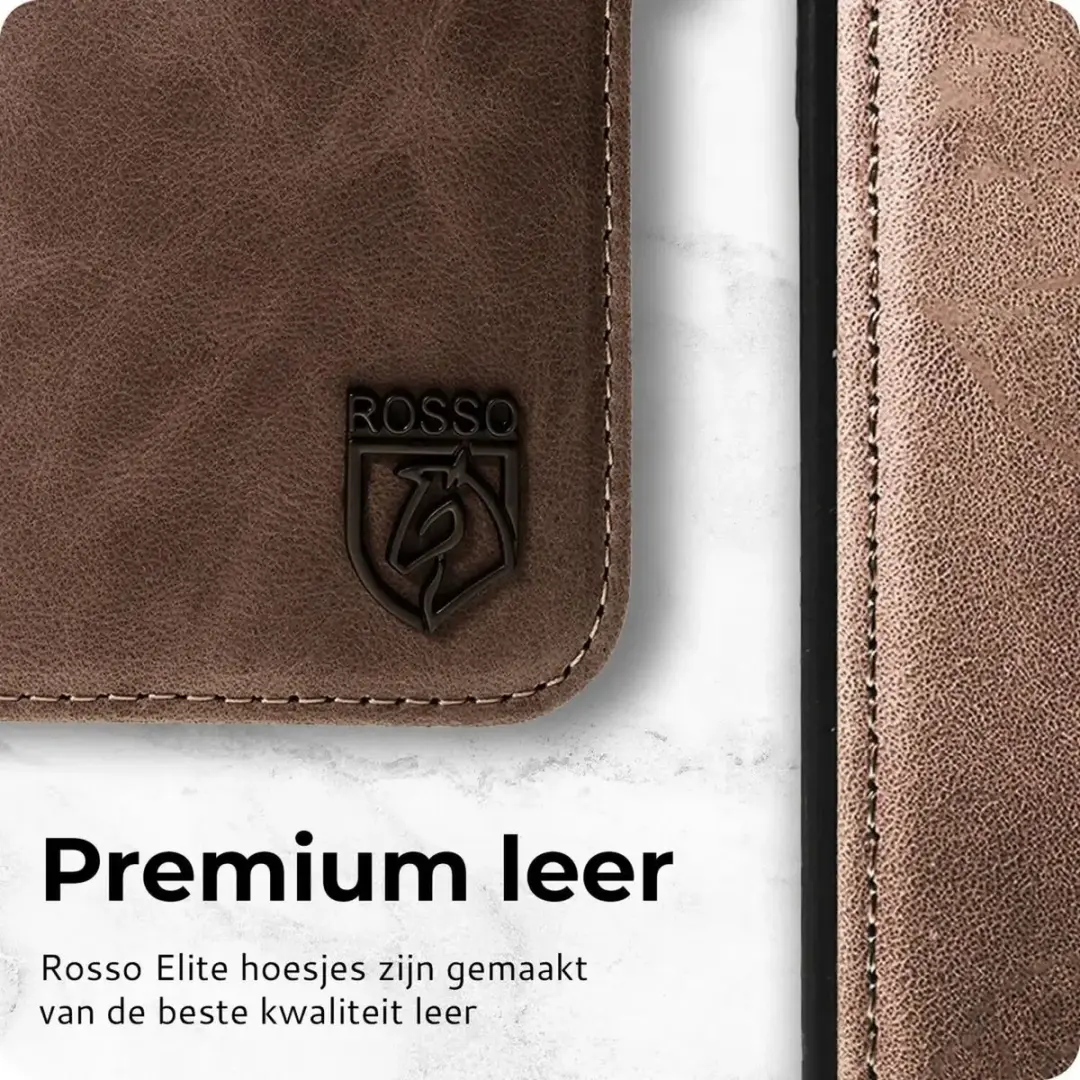 Rosso Elite 203268 Hoesje Samsung Galaxy S25 Plus - Bruin