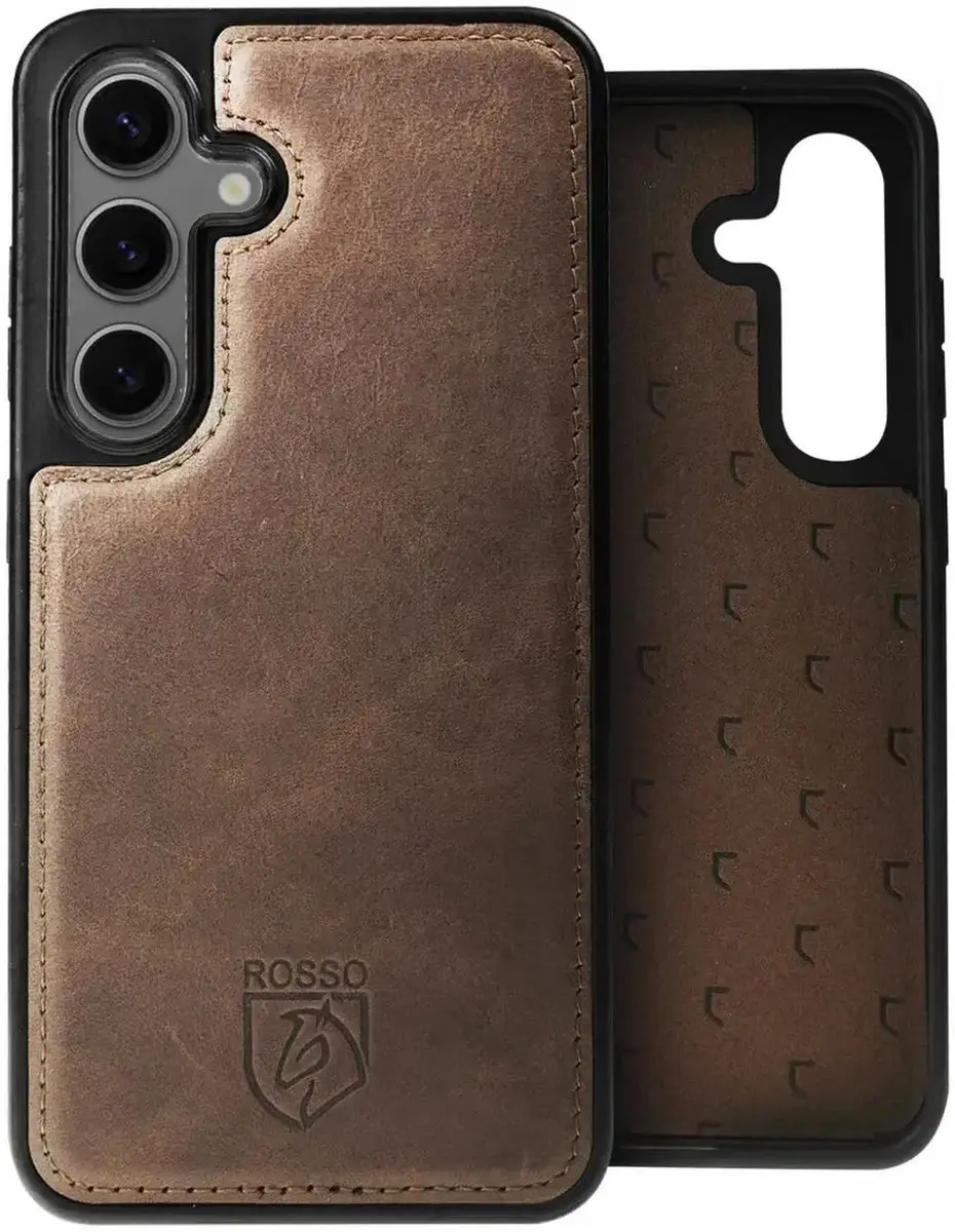 Rosso Elite 203268 Hoesje Samsung Galaxy S25 Plus - Bruin