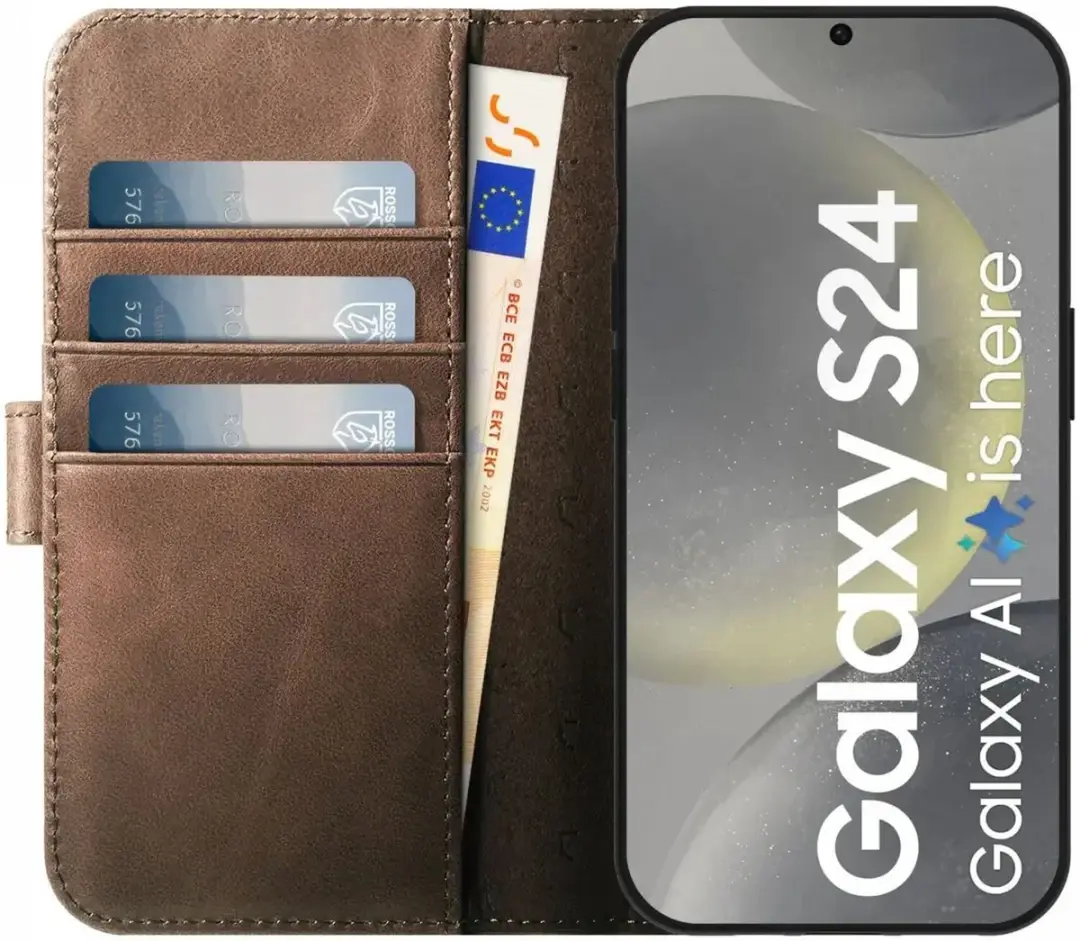 Rosso Elite 203268 Hoesje Samsung Galaxy S25 Plus - Bruin - afbeelding 6 van 6