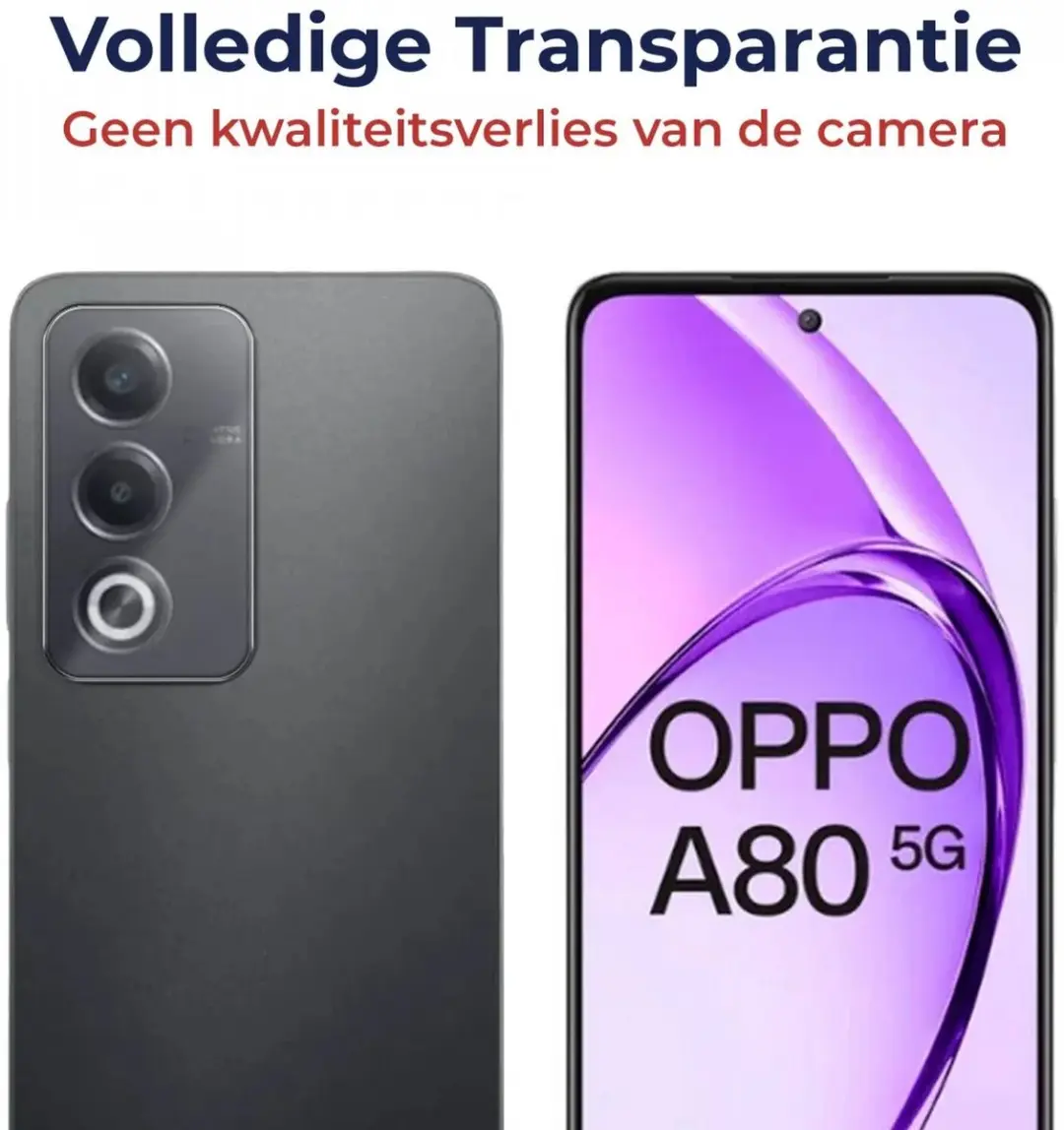 Rosso Camera Lens Bescherming Oppo A80 - Ultra Dun Glas - Transparant
