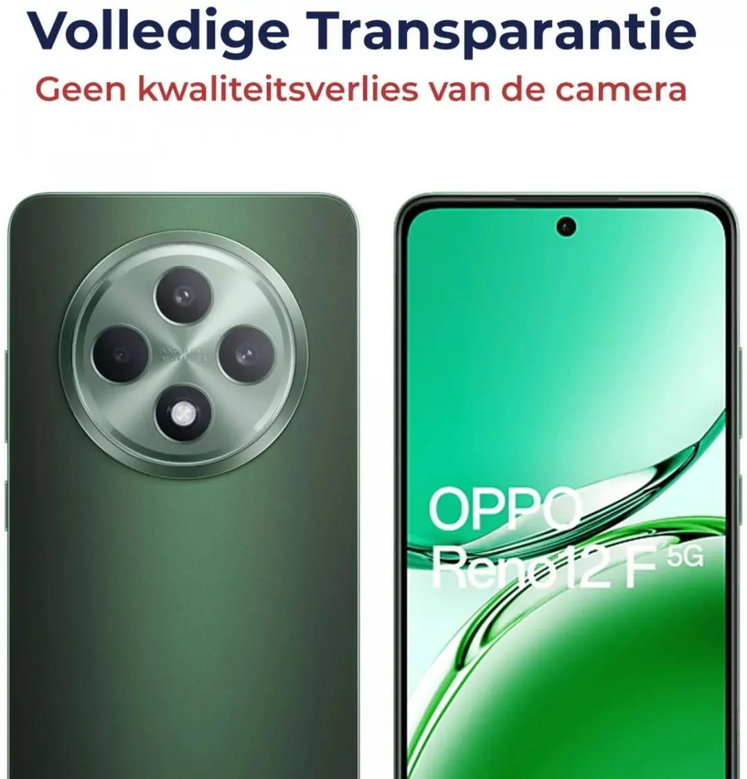 Rosso Camera Protector Oppo Reno 12 F - Ultra Dun Glas - Transparant