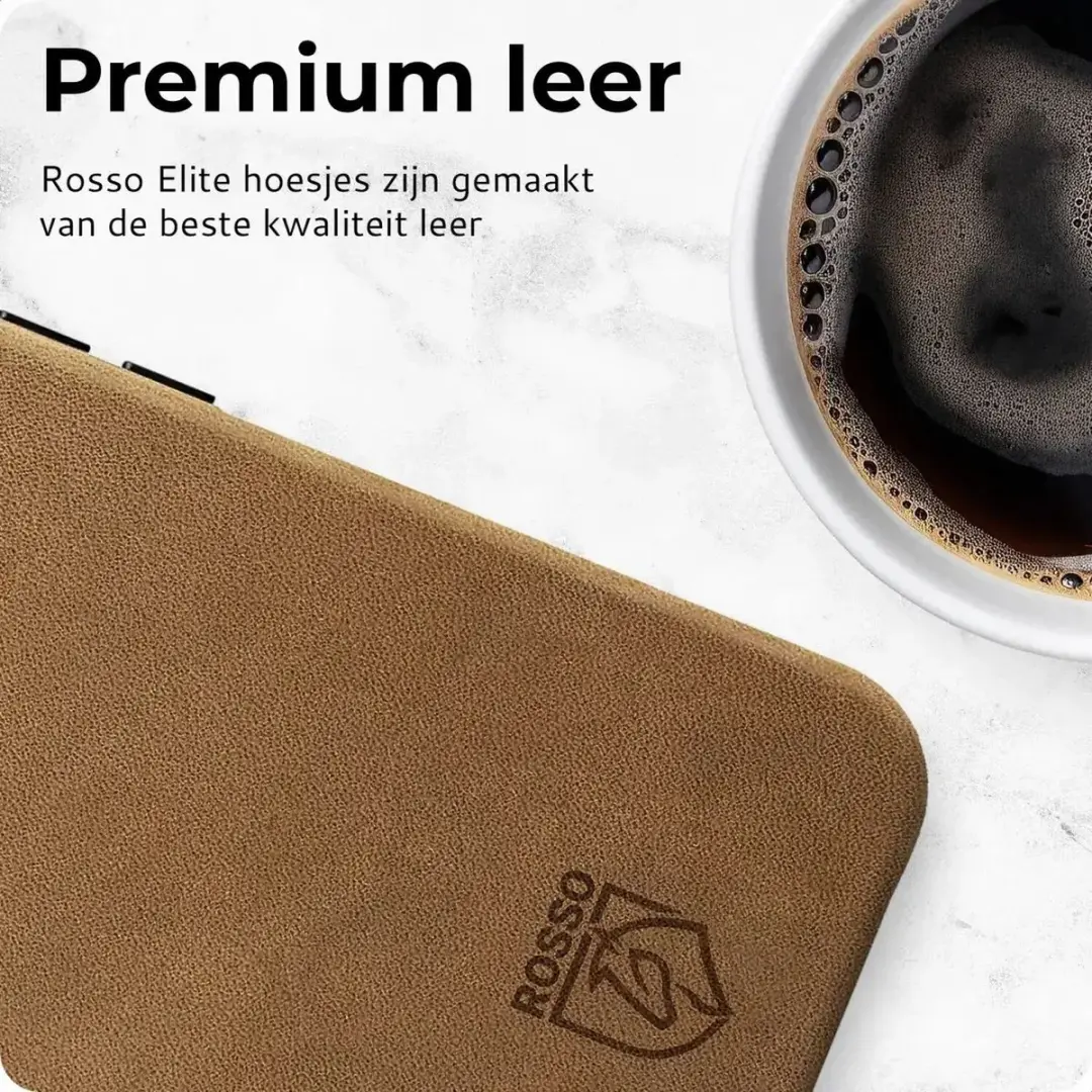 Rosso Elite Hoesje 207051 - iPhone 16/17 Lichtbruin