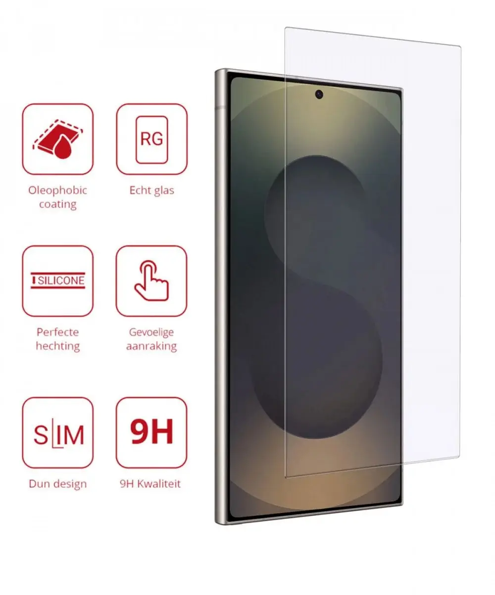 Rosso Screen Protector Samsung Galaxy S25 Ultra 9H - Glasplaatje