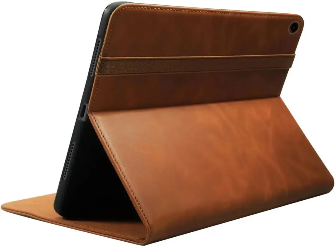 Rosso Deluxe 208617 Hoes Samsung Galaxy Tab A9 Plus - Echt Leer Bruin