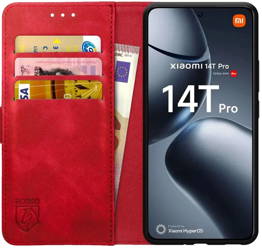 Rosso Element Wallet Book Case Xiaomi 14T Pro