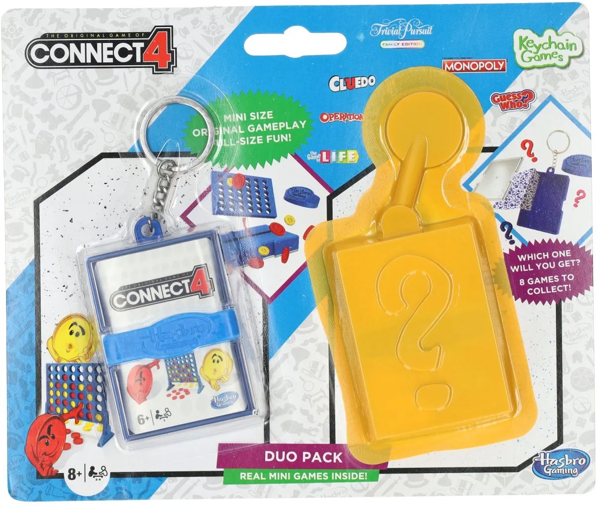 Hasbro Mini Vier op een Rij Sleutelhanger