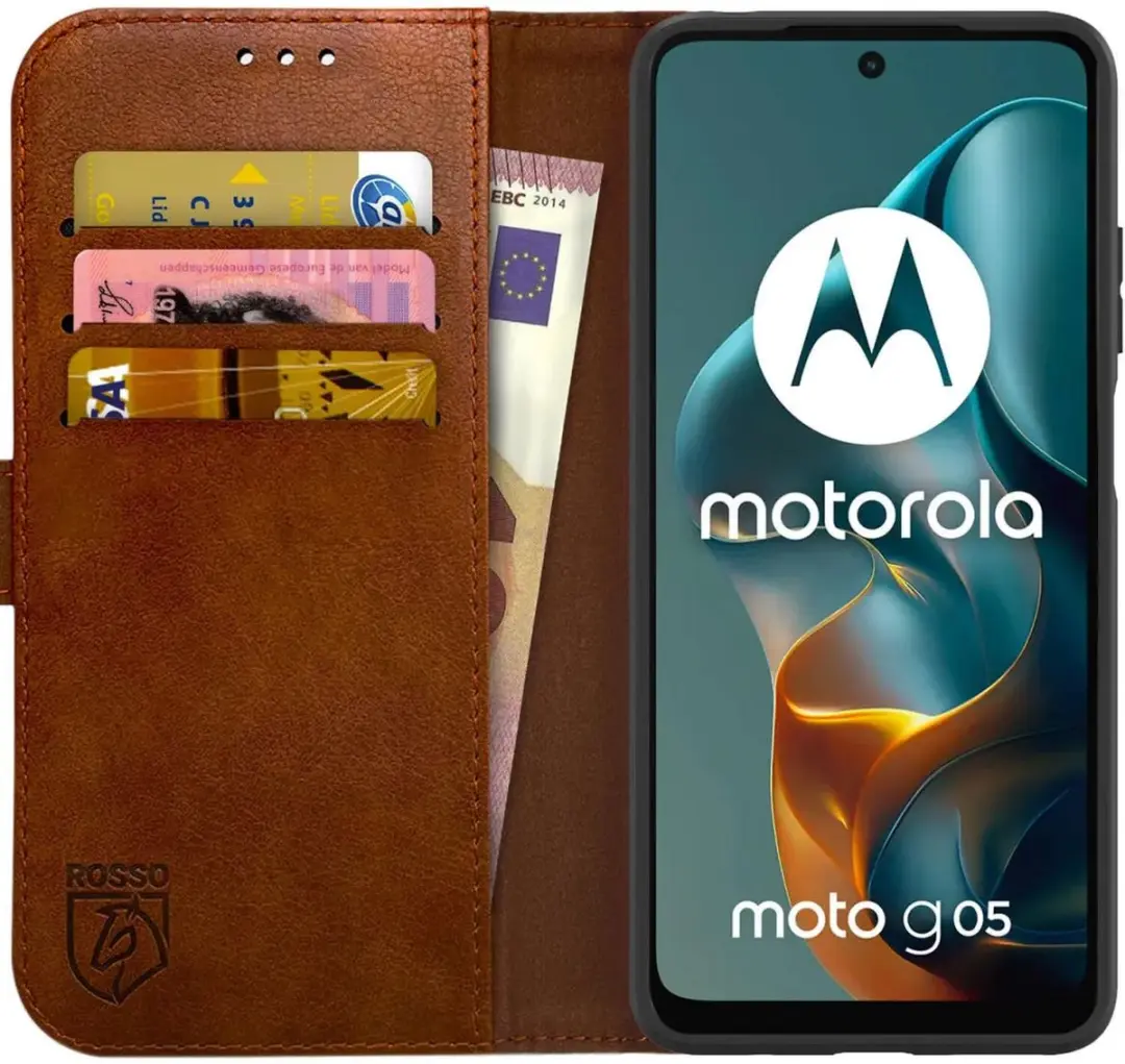 Rosso Element Wallet Book Case Moto G05