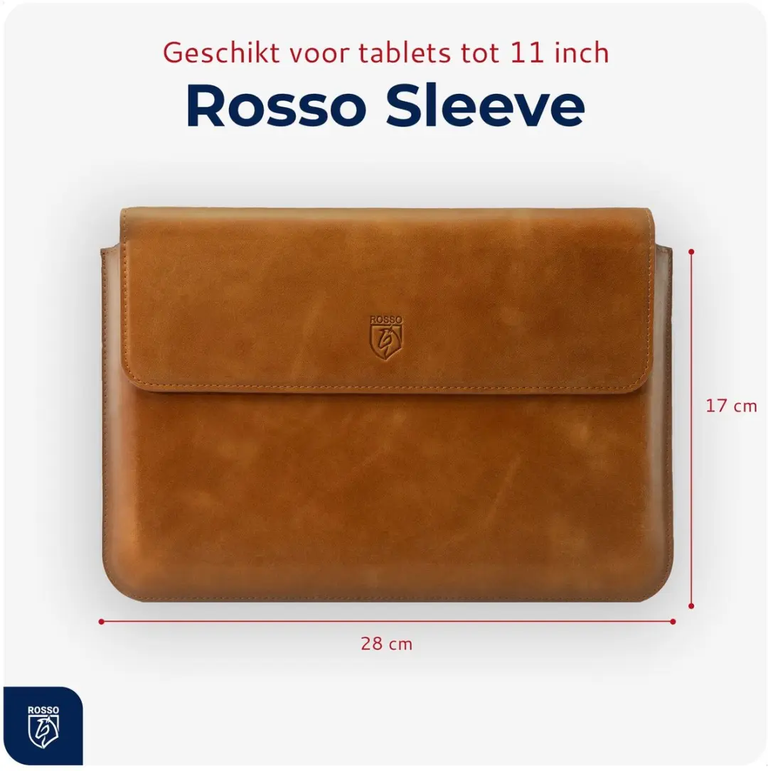 Rosso Deluxe Sleeve 216816 - Laptophoes Bruin - 28x17cm