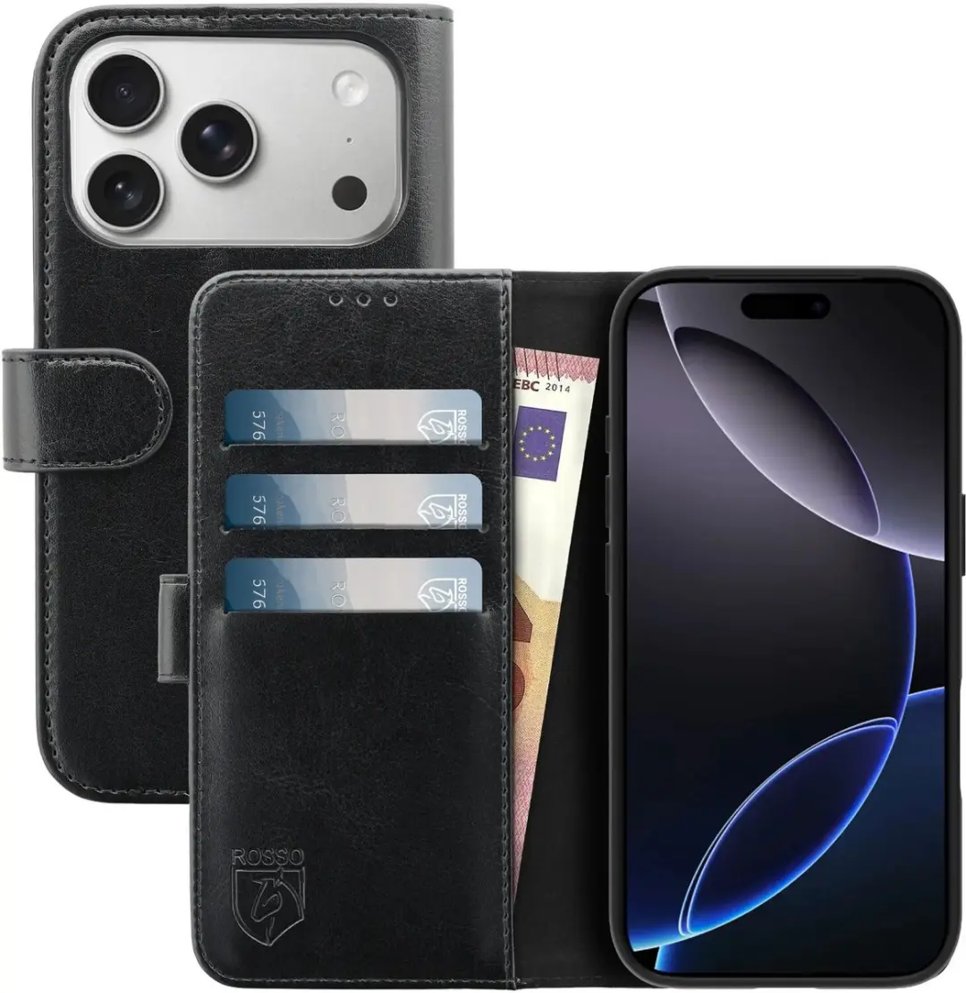 Rosso Element Wallet Book Case iPhone 17 Pro 3 Pasjes
