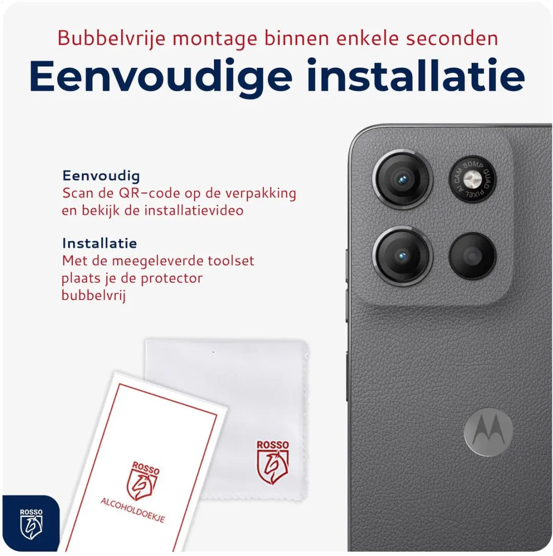 Rosso Camera Protector Motorola Moto G53 5G - Ultra Dun Glas - Transparant