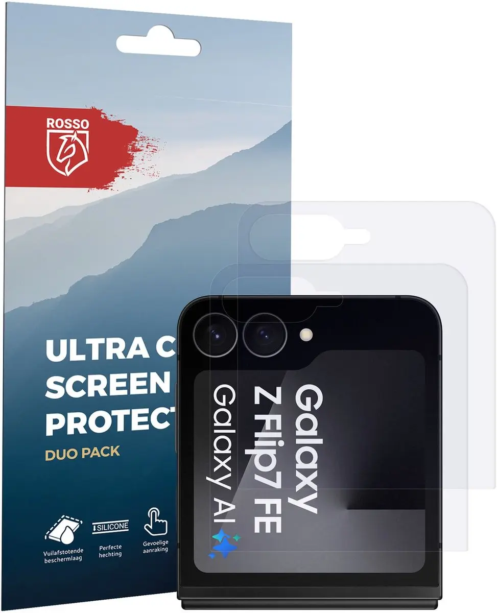 Rosso Screen Protector Samsung Galaxy Z Flip 7 - 2 Stuks - afbeelding 6 van 6