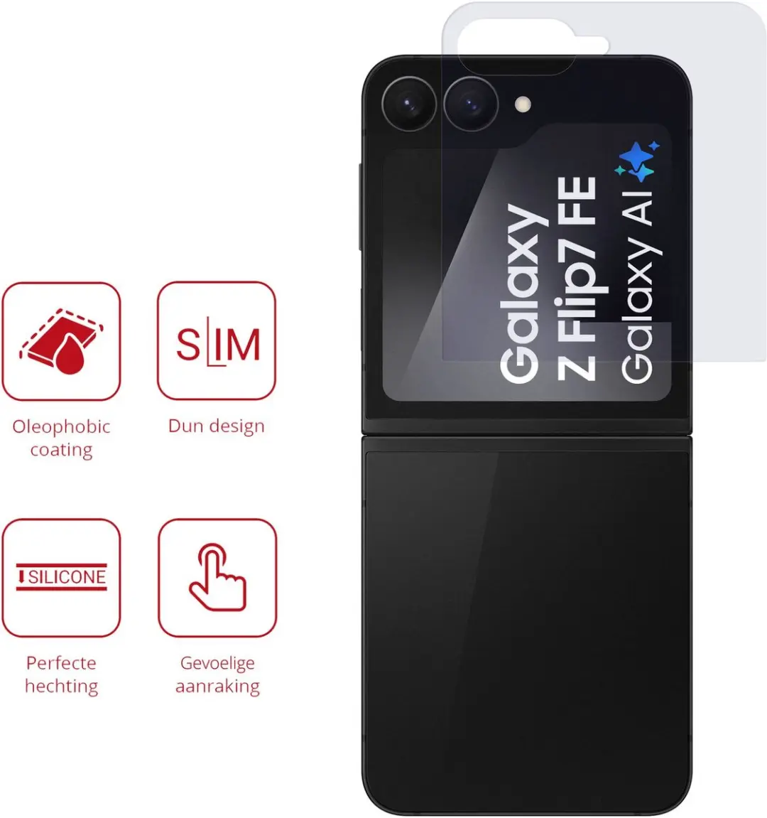 Rosso Screen Protector Samsung Galaxy Z Flip 7 - 2 Stuks