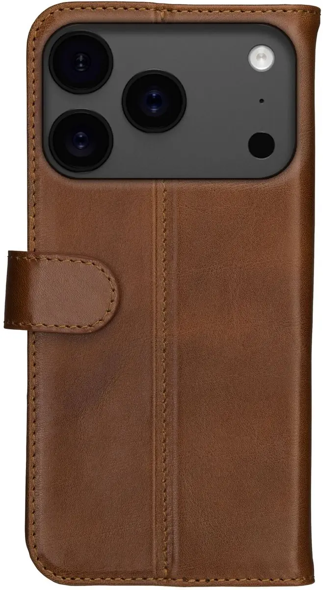 Rosso Deluxe Echt Leer Hoesje iPhone 17 Pro 218679 - Bruin