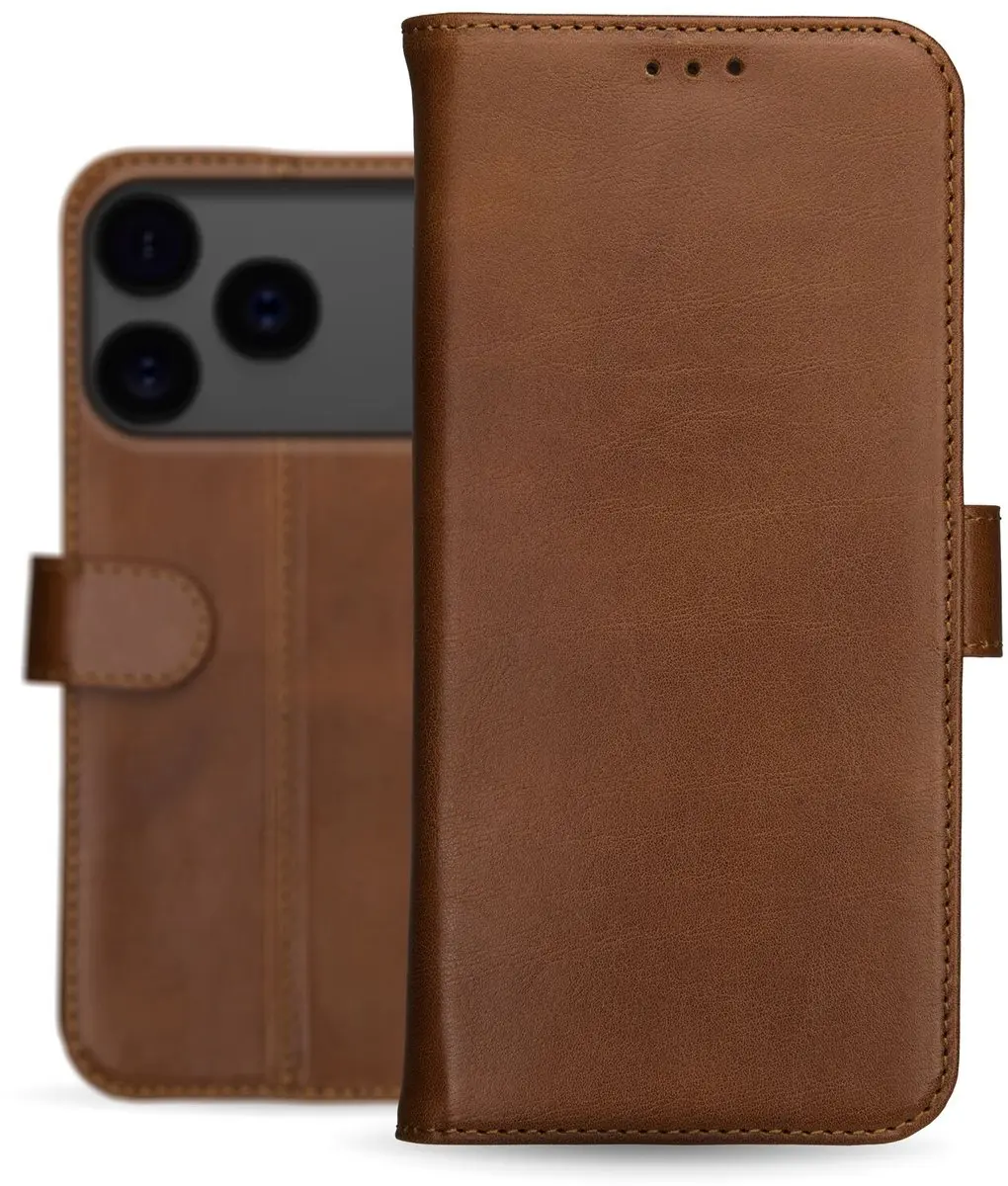 Rosso Deluxe Echt Leer Hoesje iPhone 17 Pro 218679 - Bruin