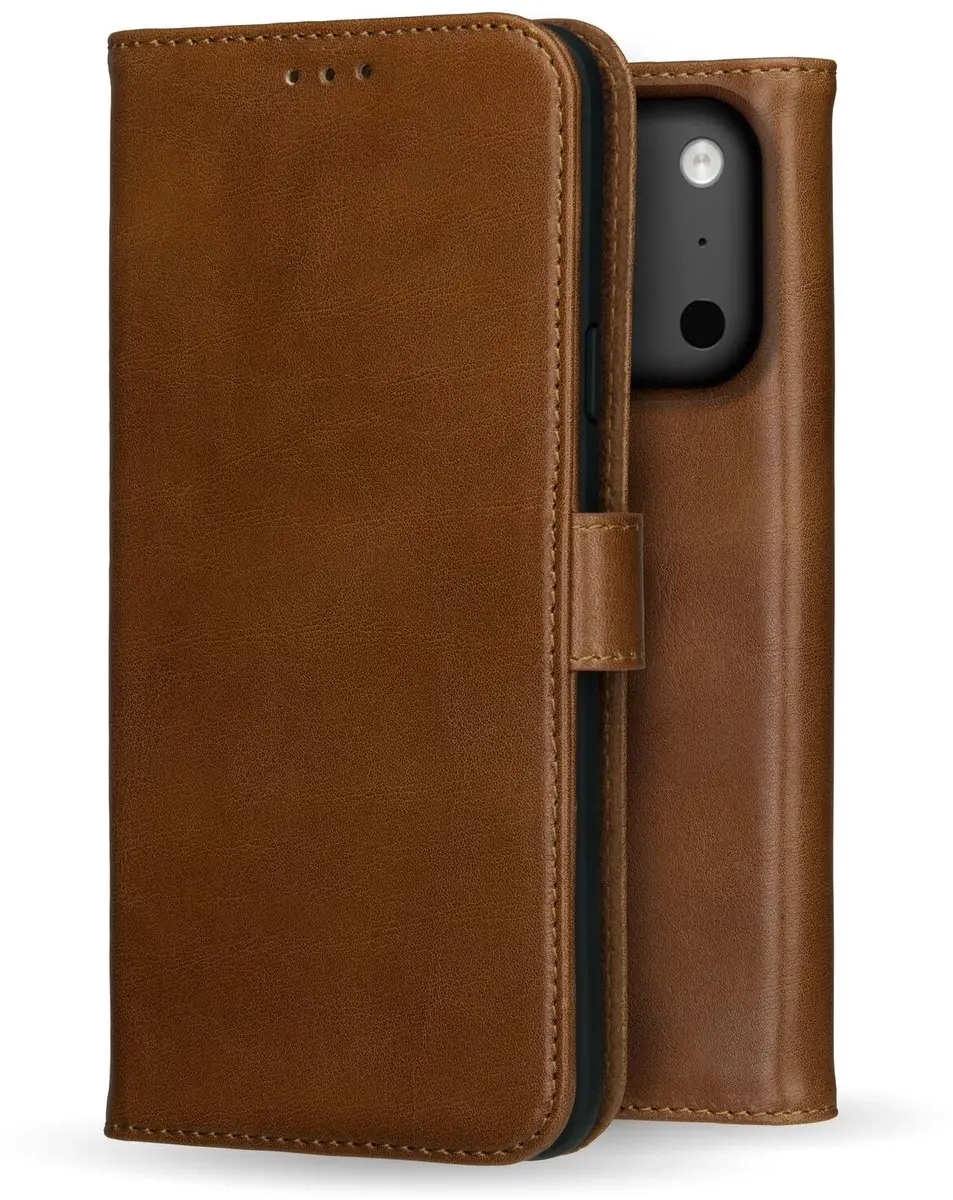 Rosso Deluxe Echt Leer Hoesje iPhone 17 Pro 218679 - Bruin - afbeelding 6 van 6