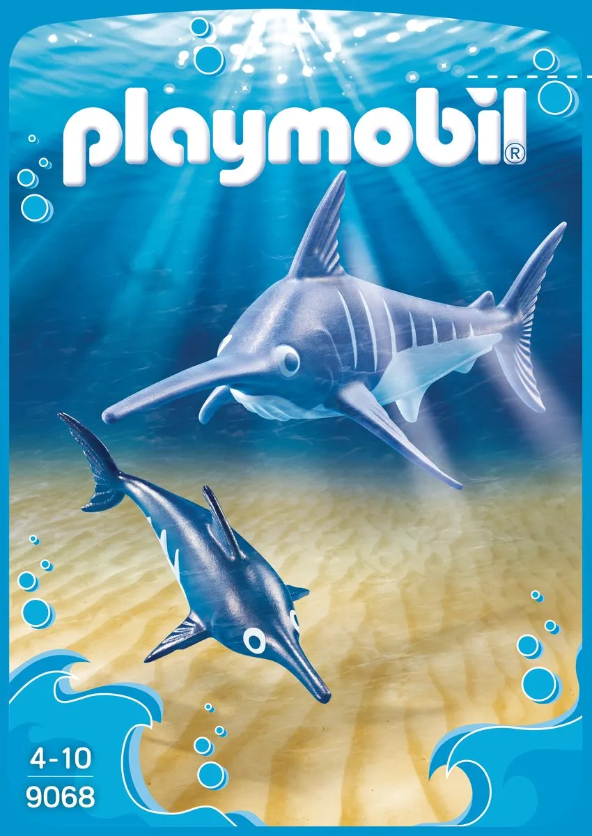Playmobil Zwaardvis met jong 9068 - Multicolor