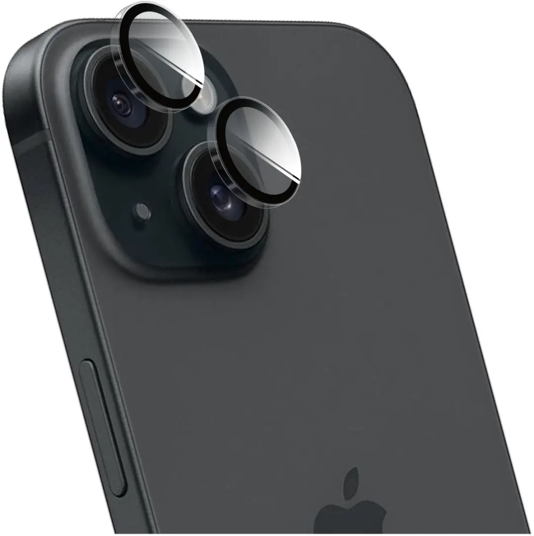 Rosso Camera Frame Protector iPhone 15/15 Plus - 9H Glas - Transparant