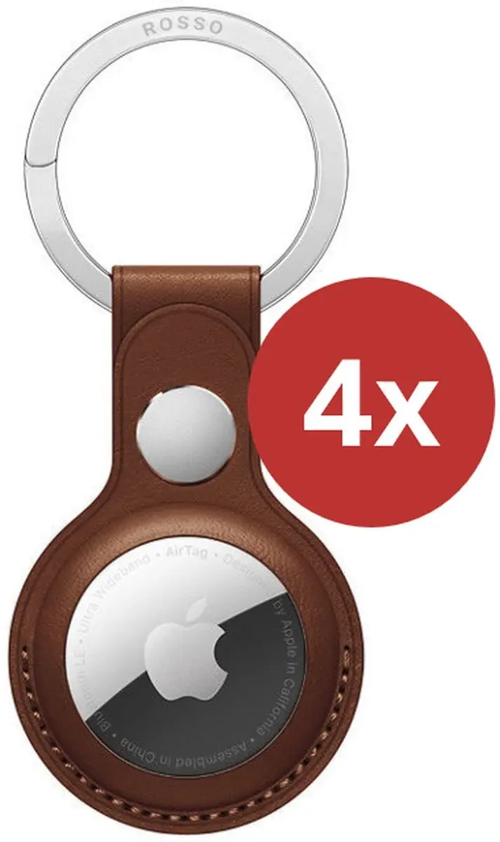 Rosso Deluxe Sleutelhanger Echt Leer 225990 - Bruin