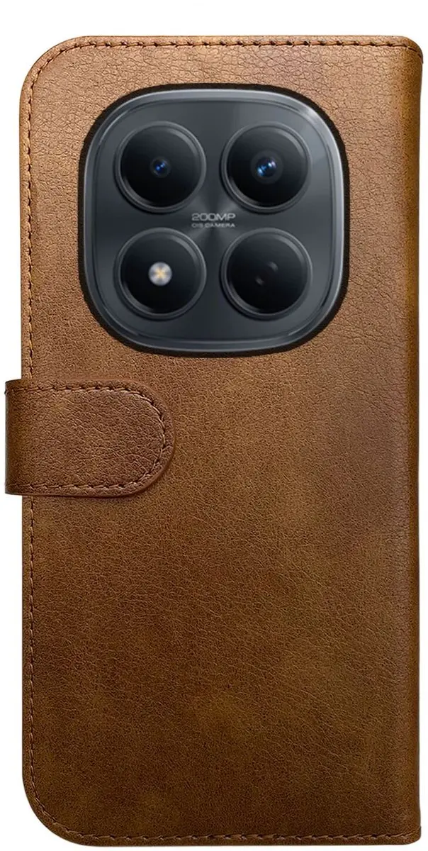 Rosso Element Wallet Book Case 228297 - Xiaomi Redmi Note 15 Pro 5G - 3 Pasjes - Bruin