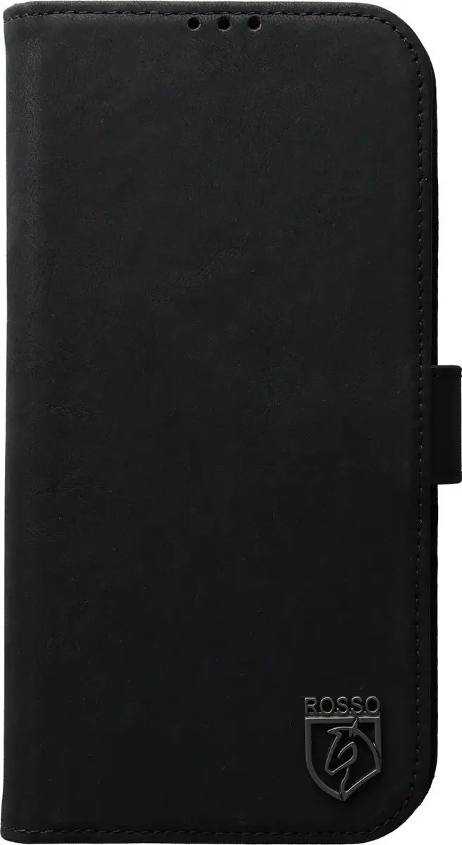 Rosso Elite 244815 Hoesje Samsung Galaxy S26 Plus - MagSafe/Qi2 - Echt Leer Zwart - 3 Pasjes
