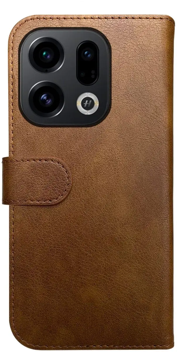Rosso Element Wallet Book Case 243426 - Oppo Find X9 Pro - 3 Pasjes - Bruin