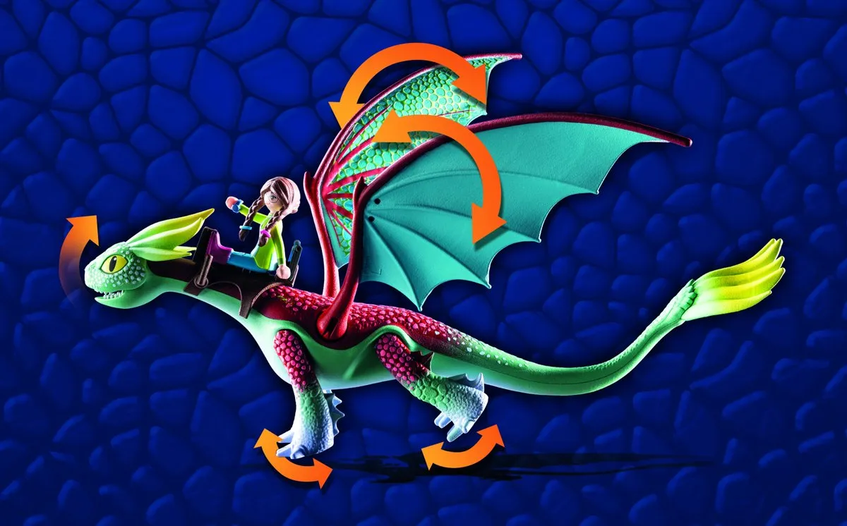 Playmobil Dragons: The Nine Realms Feathers & Alex 71083 - Multicolor