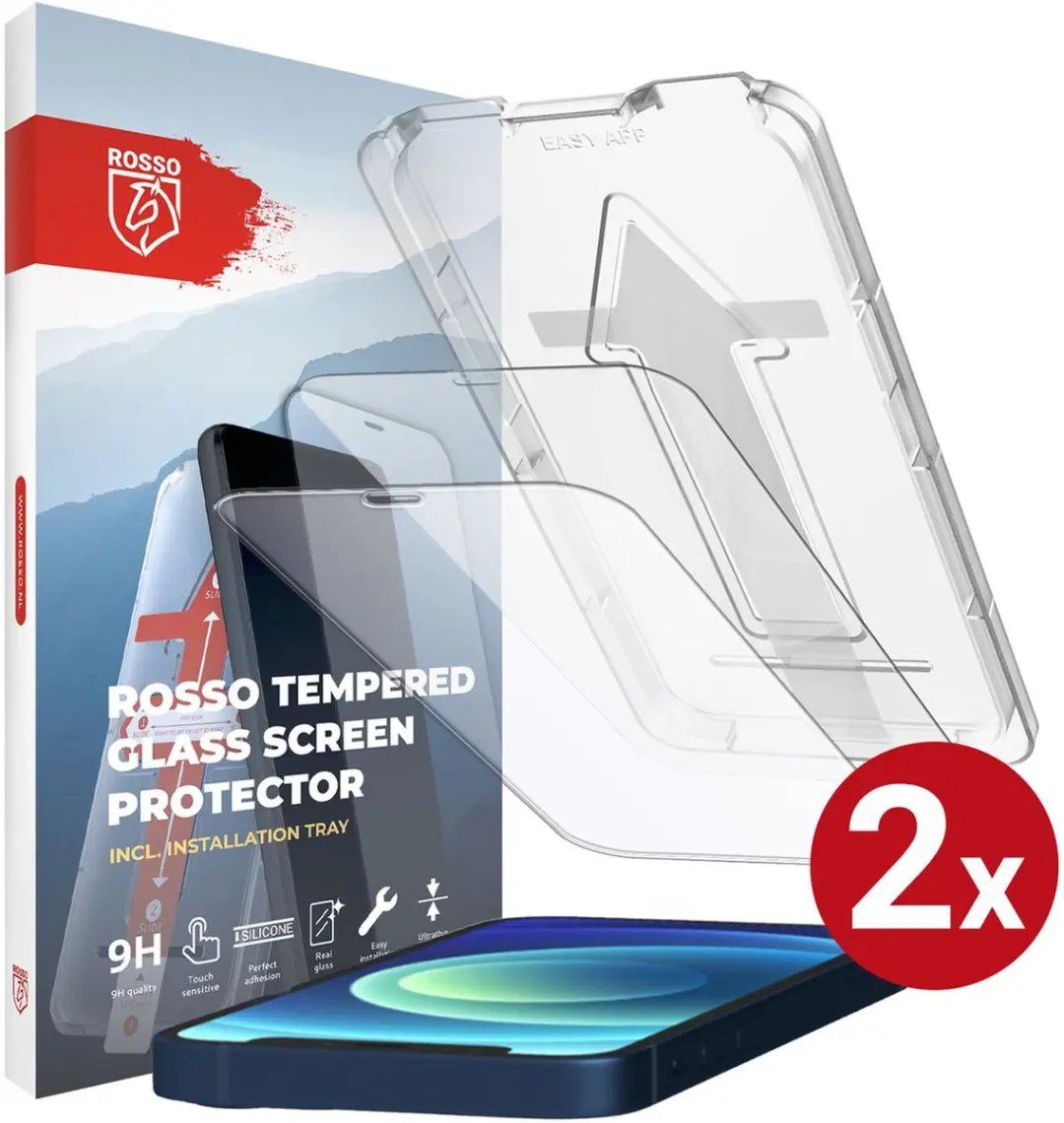 Rosso Screenprotector iPhone 12 mini 2 Stuks