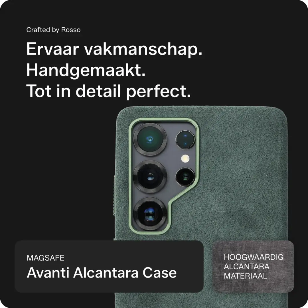 Rosso Avanti Hoesje 246534 - Samsung Galaxy S25 Ultra - MagSafe/Qi2 - Groen