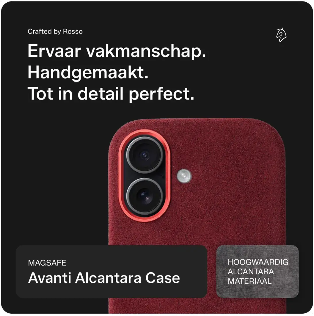 Rosso Avanti Hoesje iPhone 16 - Burgundy - MagSafe