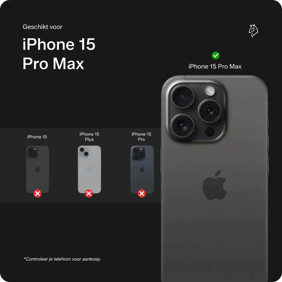 Rosso Avanti iPhone 15 Pro Max Hoesje - Grijs - MagSafe