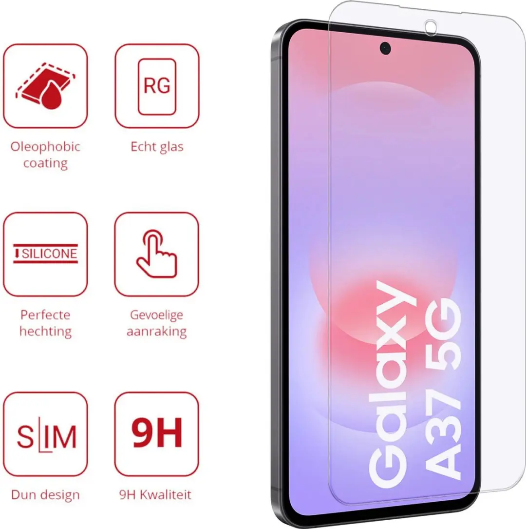 Rosso Screen Protector Samsung Galaxy A37 - 9H Tempered Glass