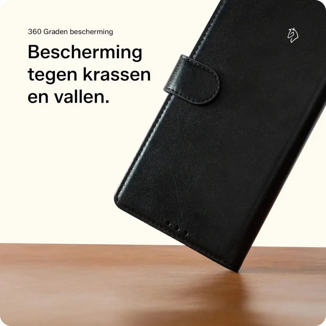 Rosso Element 249726 Hoesje Samsung Galaxy A57 - 3 Pasjes - Zwart