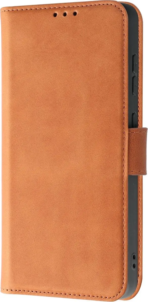 Rosso Deluxe Echt Leer Hoesje Samsung Galaxy A37 - 3 Pasjes - Bruin