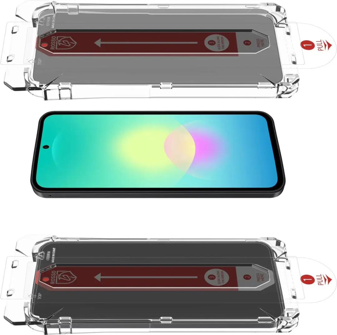 Rosso Privacy Screen Protector Samsung Galaxy A27 - 9H Glas - Installatietray