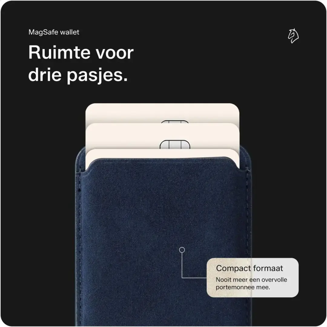 Rosso Avanti Hoesje S26 Plus - MagSafe Blauw - 3 Pasjes