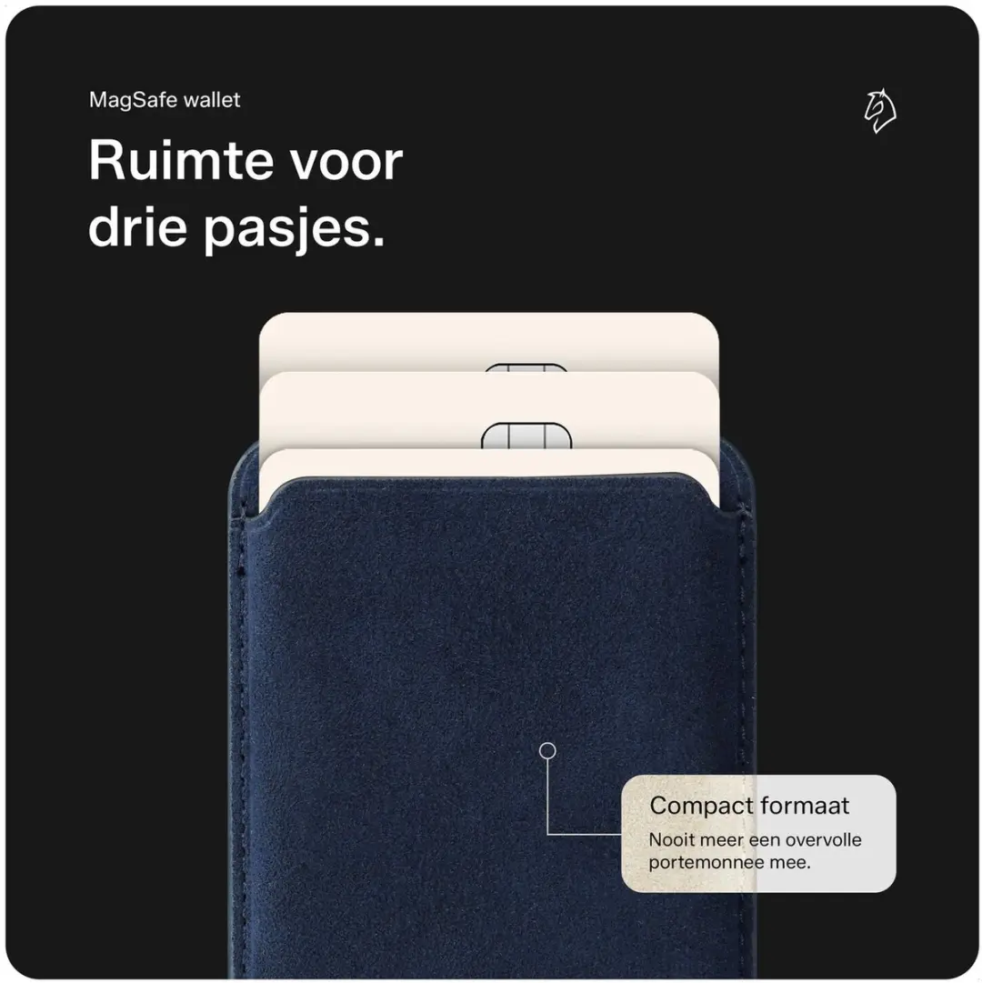 Rosso Avanti iPhone 14 Pro Max Hoesje - Blauw - 3 Pasjes