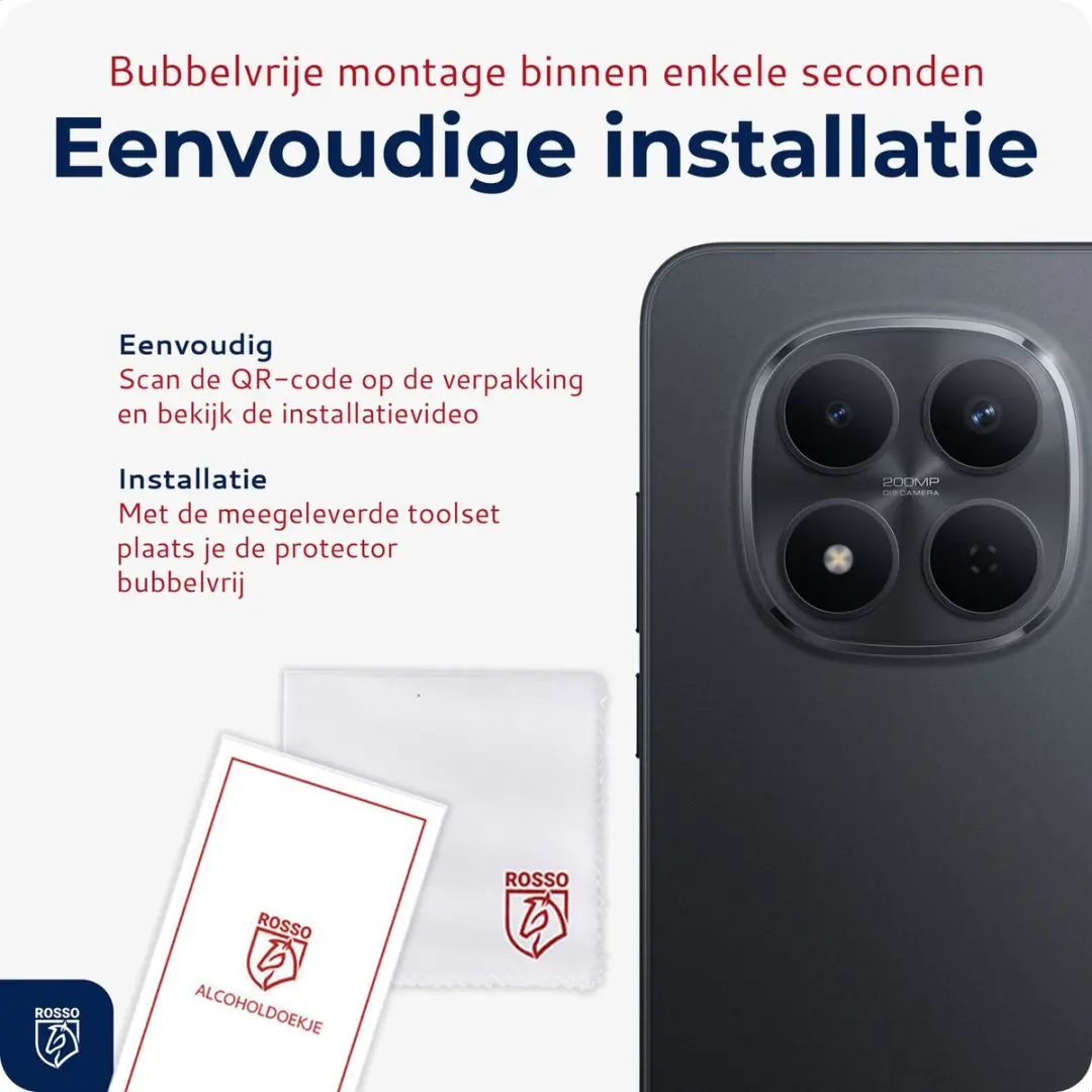 Rosso Camera Protector Xiaomi Redmi Note 15 5G - Ultra Dun Glas - Transparant