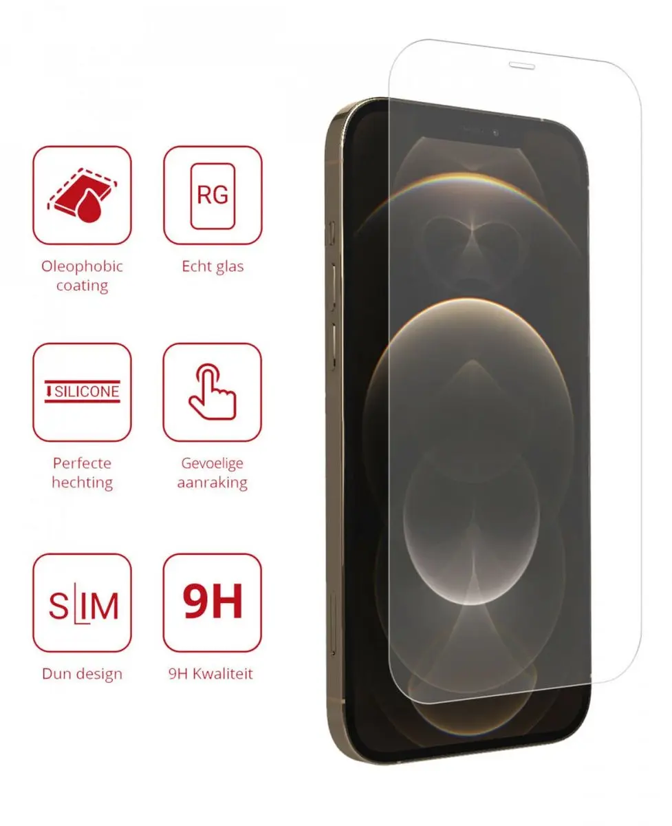 Rosso Screen Protector iPhone 12 Pro Max - 2 Stuks