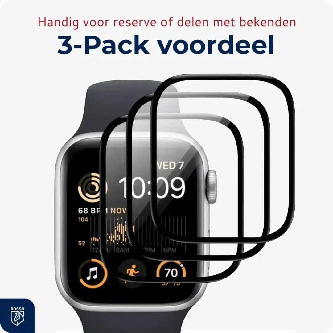 Rosso Hybrid Glass PMMA Screen Protector - Garmin Venu 3 - 3 Stuks
