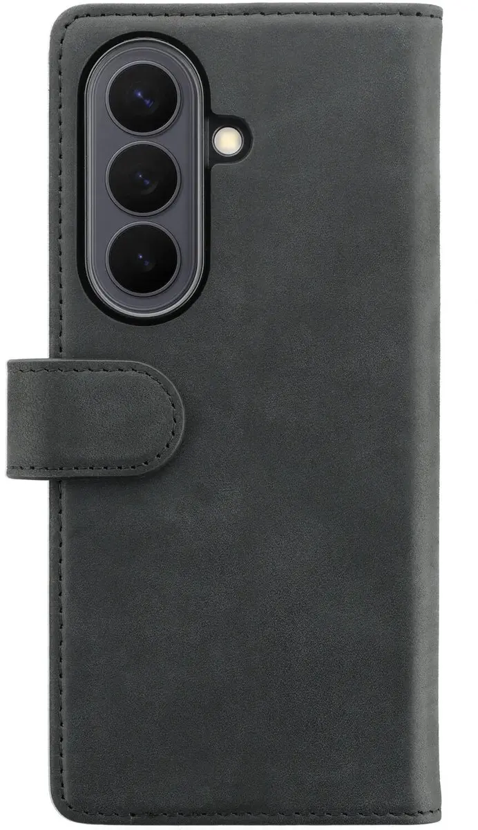 Rosso Deluxe Echt Leer Hoesje Zwart - Samsung Galaxy Z Fold8 Ultra - 4 Pasjes