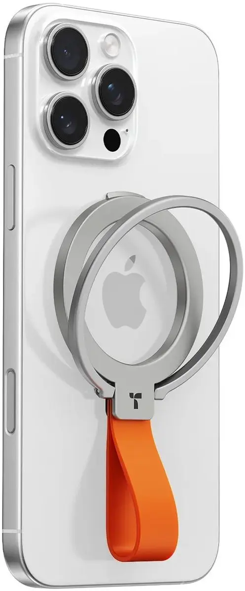 TORRAS Ostand Ring MagSafe Magnetische Telefoonringhouder met Standaard Zilver