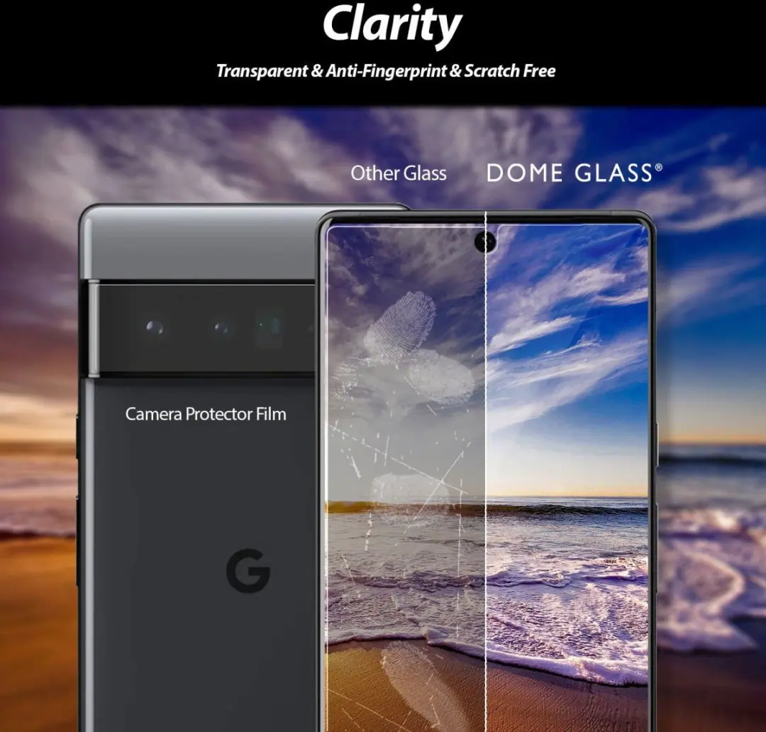 Whitestone Dome Glass Google Pixel 6 Schermbeschermer - 2 Stuks