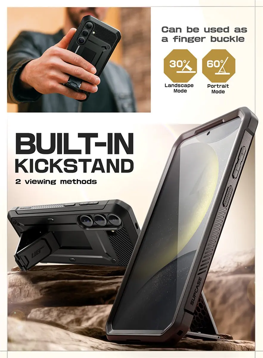 Supcase UB Pro Hoesje Samsung Galaxy S25 Plus - 13184 - Zwart
