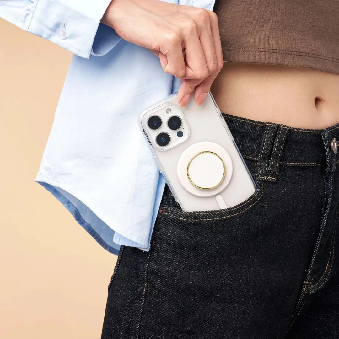 PopSockets PopGrip MagSafe Round Coconut Creme - 0840173746912
