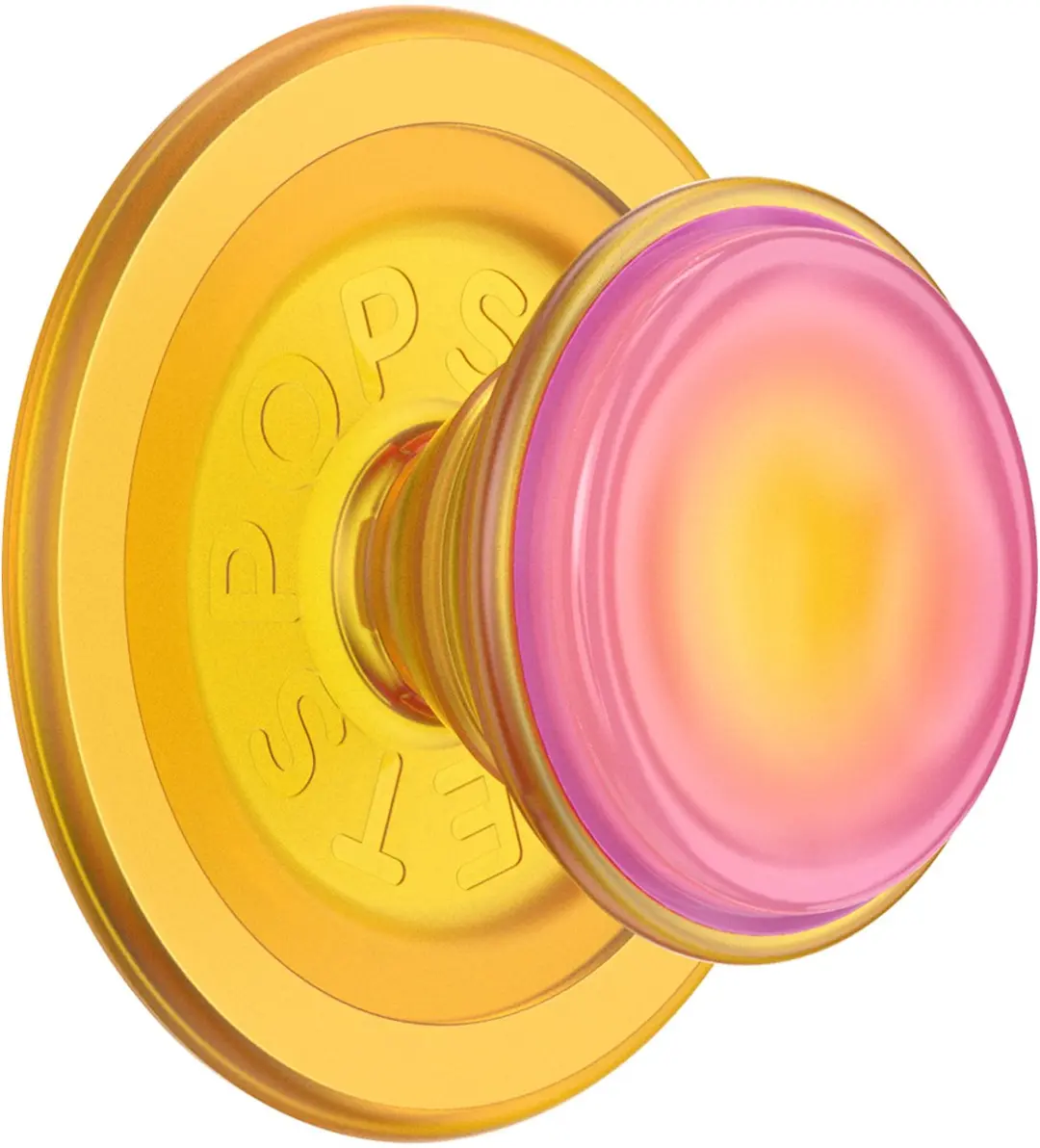 PopSockets, PopGrip Zelfklevende MagSafe Houder Stand Selfie Functie, Geel