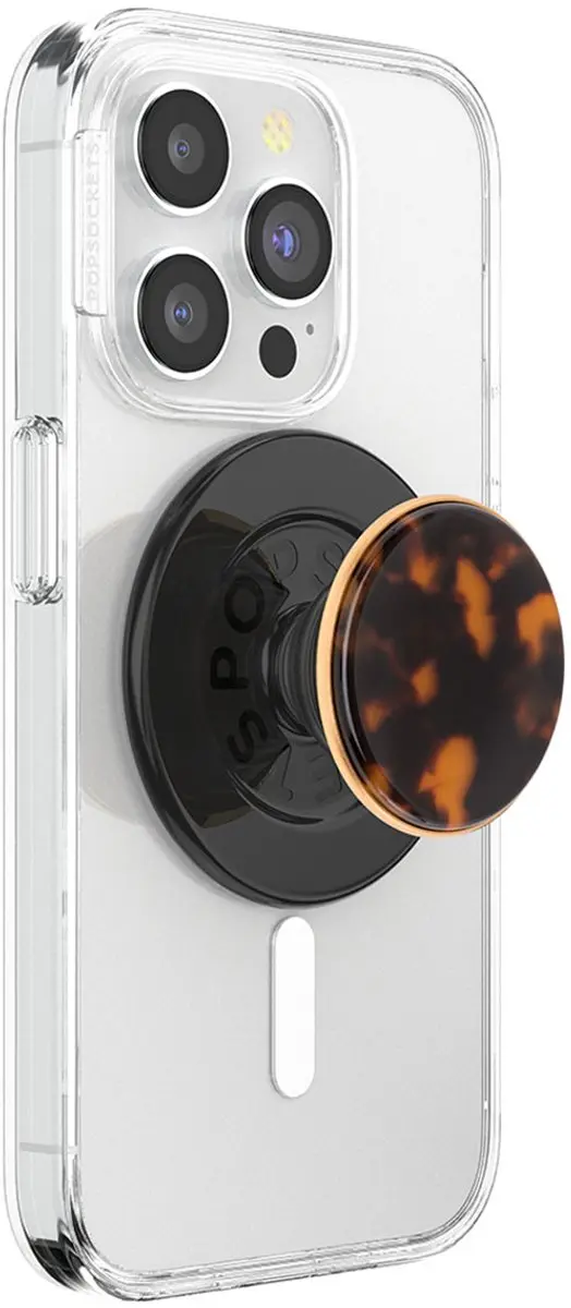 PopSockets PopGrip POPS807252 MagSafe Round - Tortoise