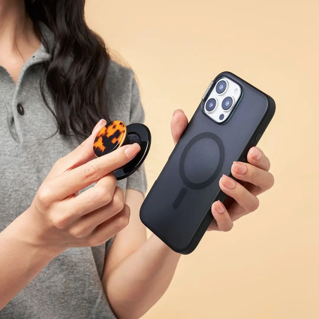 PopSockets PopGrip POPS807252 MagSafe Round - Tortoise