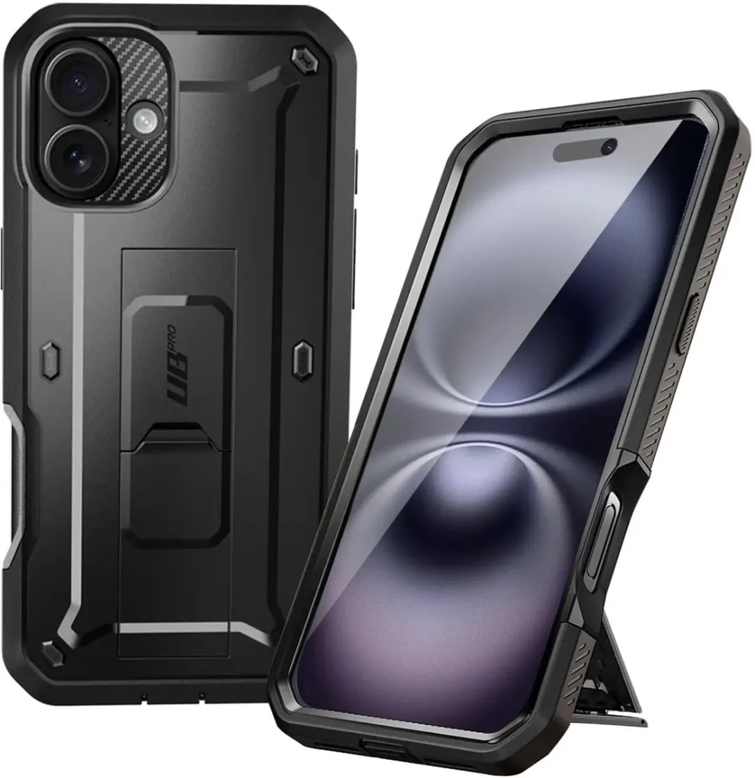 Supcase 360 Backcase iPhone 16 Pro - Zwart - 12033